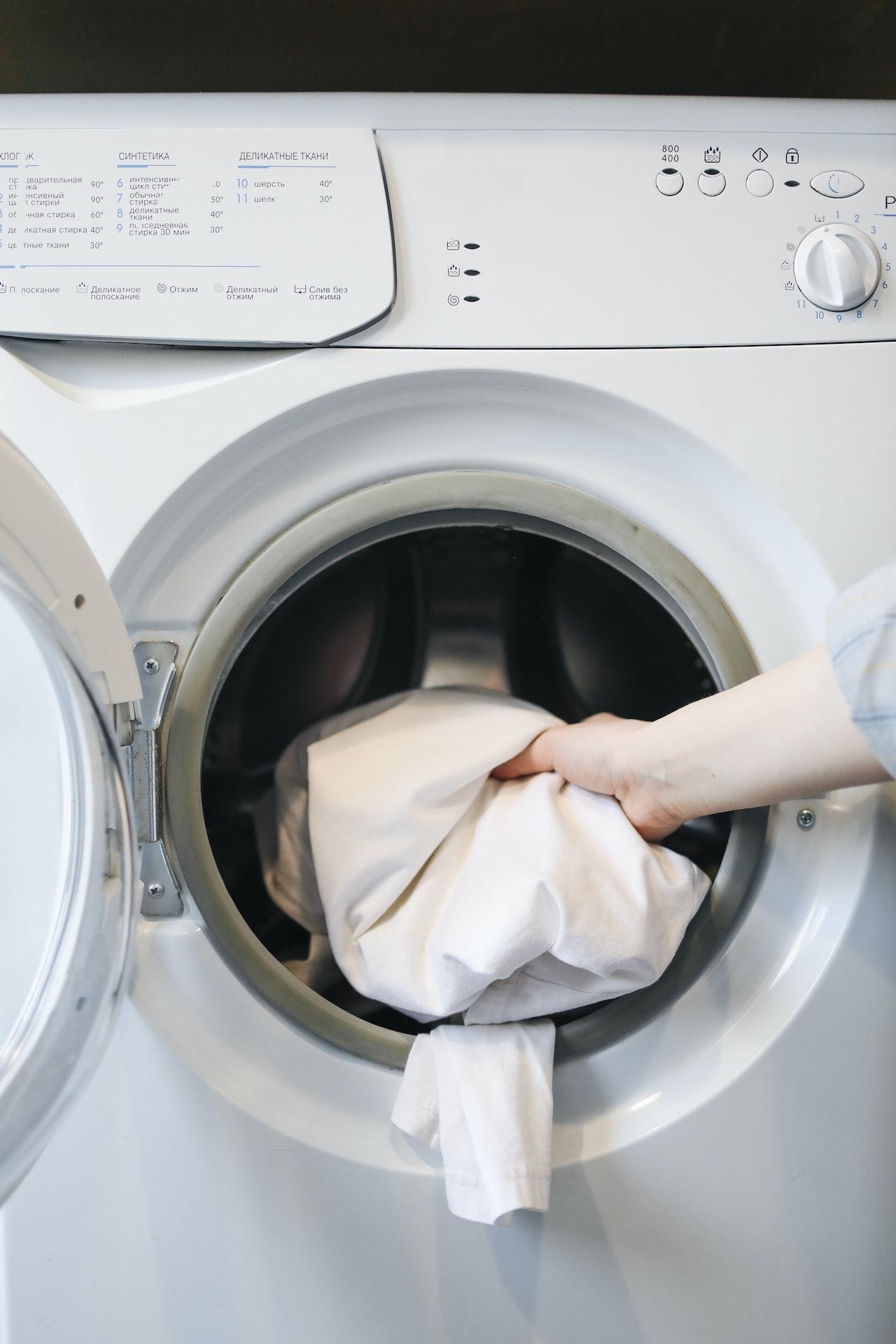 Washing clothes image